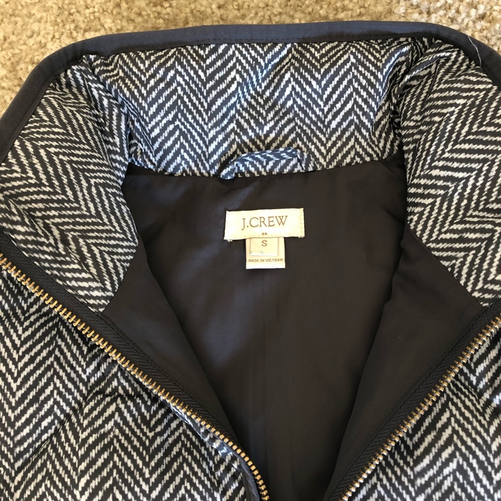 J.Crew Herringbone Quilted Puffer Vest - Picture 4 of 7